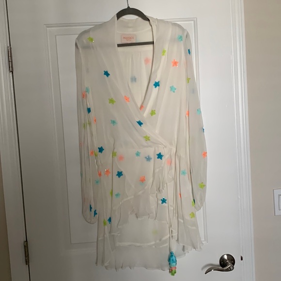 Rococo Sand Dress XS Handmade Embroidery - Picture 1 of 5